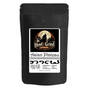 Howl n Grind Asian Blend Espresso Coffee - Medium Roasted 12 Oz